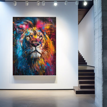Dripping Lion Painting